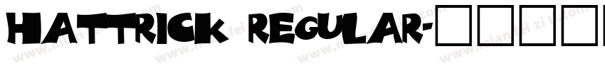 hattrick regular字体转换